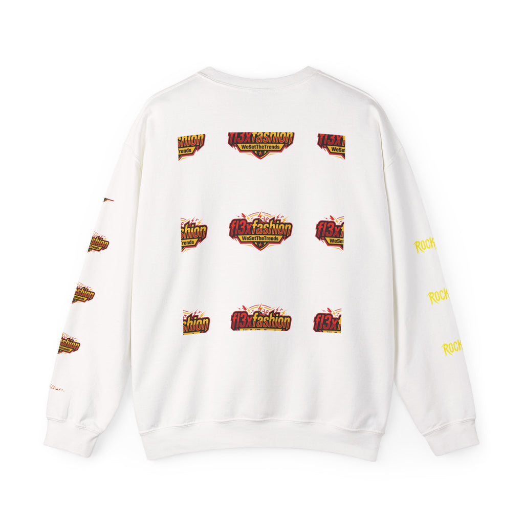 Logo Pattern Sweatshirt — fi3xfashion Graphic Crewneck
