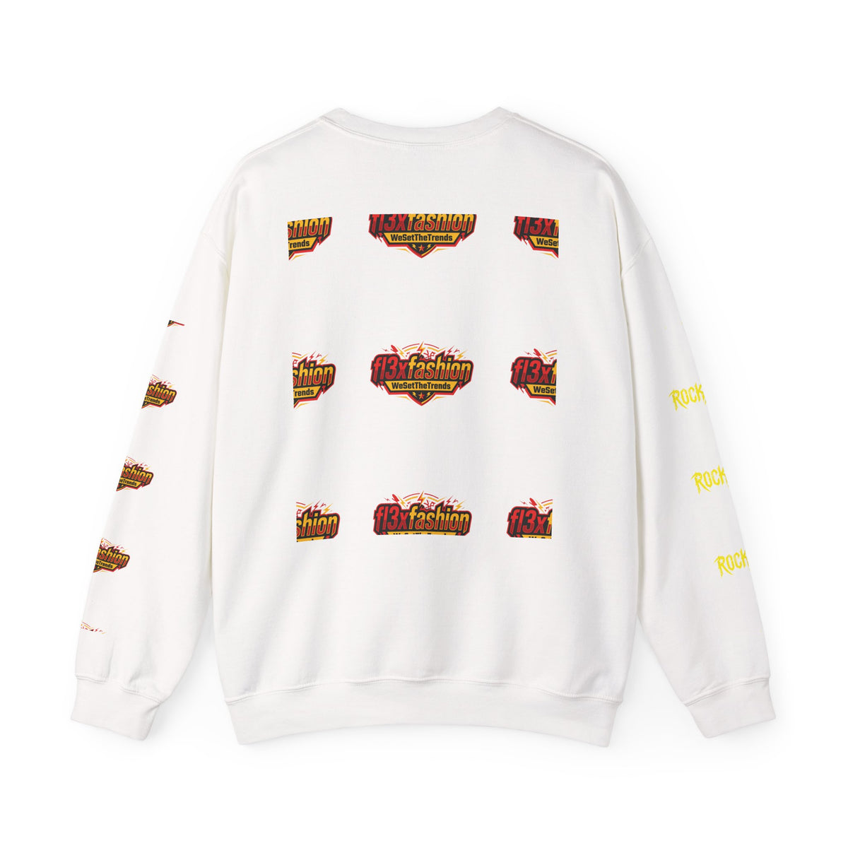 Logo Pattern Sweatshirt — fi3xfashion Graphic Crewneck