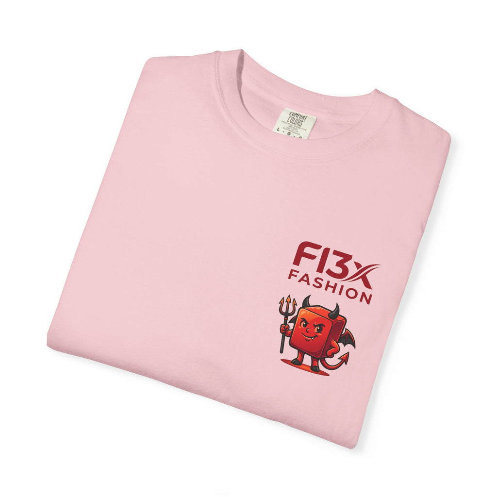 Graphic T-Shirt — Occult Pyramid Eye Design with 'Fix Fashion' Patch