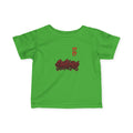 Infant Tee — Red Graffiti "17/17" Street Style Baby Shirt