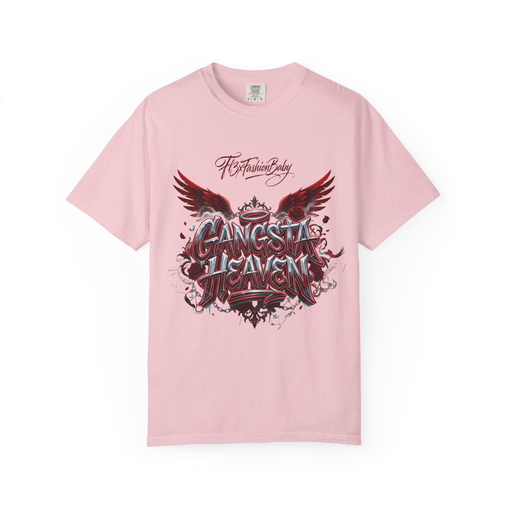 Gangsta Heaven Graphic T-Shirt — Scripted Front & Vertical Kanji Back