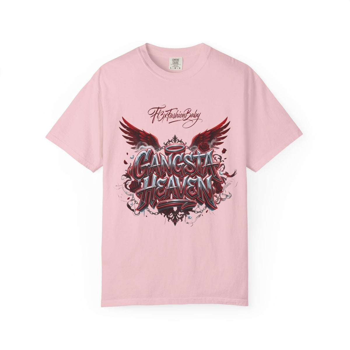 Gangsta Heaven Graphic T-Shirt — Scripted Front & Vertical Kanji Back