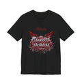 Gangsta Heaven Graphic Tee — Urban Winged Script T-Shirt
