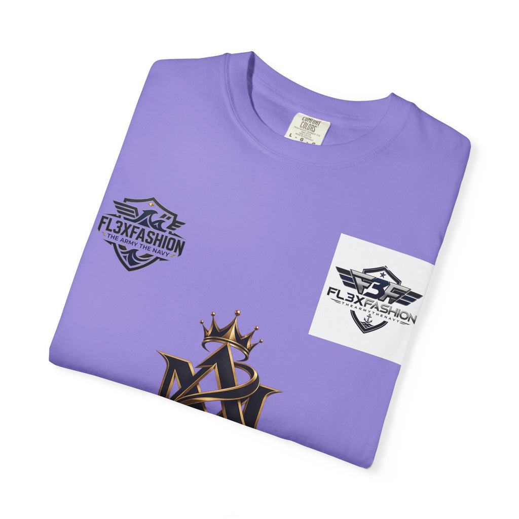 Graphic T-Shirt — Mythic Warrior Back Print with Crest Logos