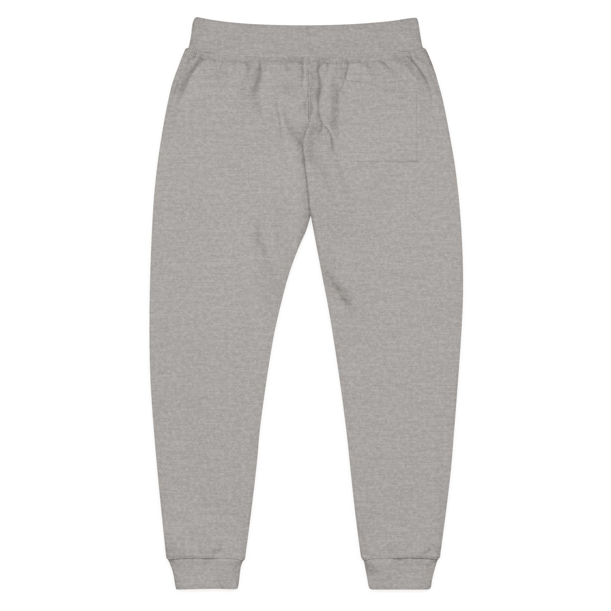Embroidered "I’m Sorry" Fleece Sweatpants — Cozy White Joggers