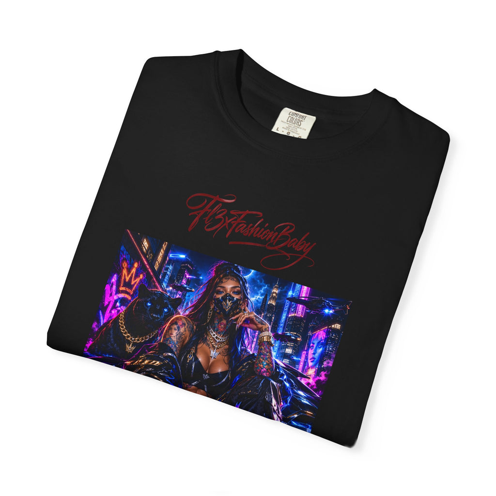 Cyberpunk Nightlife T‑Shirt — “The Fashion Baby” Graphic Tee