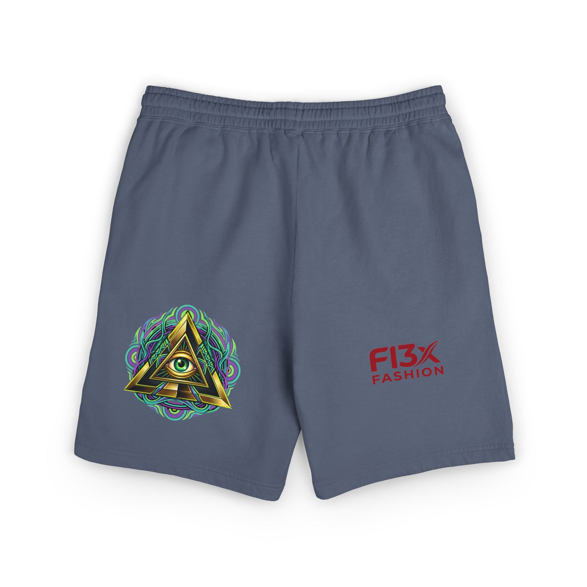 Graphic Fleece Sweat Shorts — Illustration Logo Casual Lounge Shorts