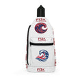Sling Bag – F13x Fashion Red & Blue Wave Logo Crossbody