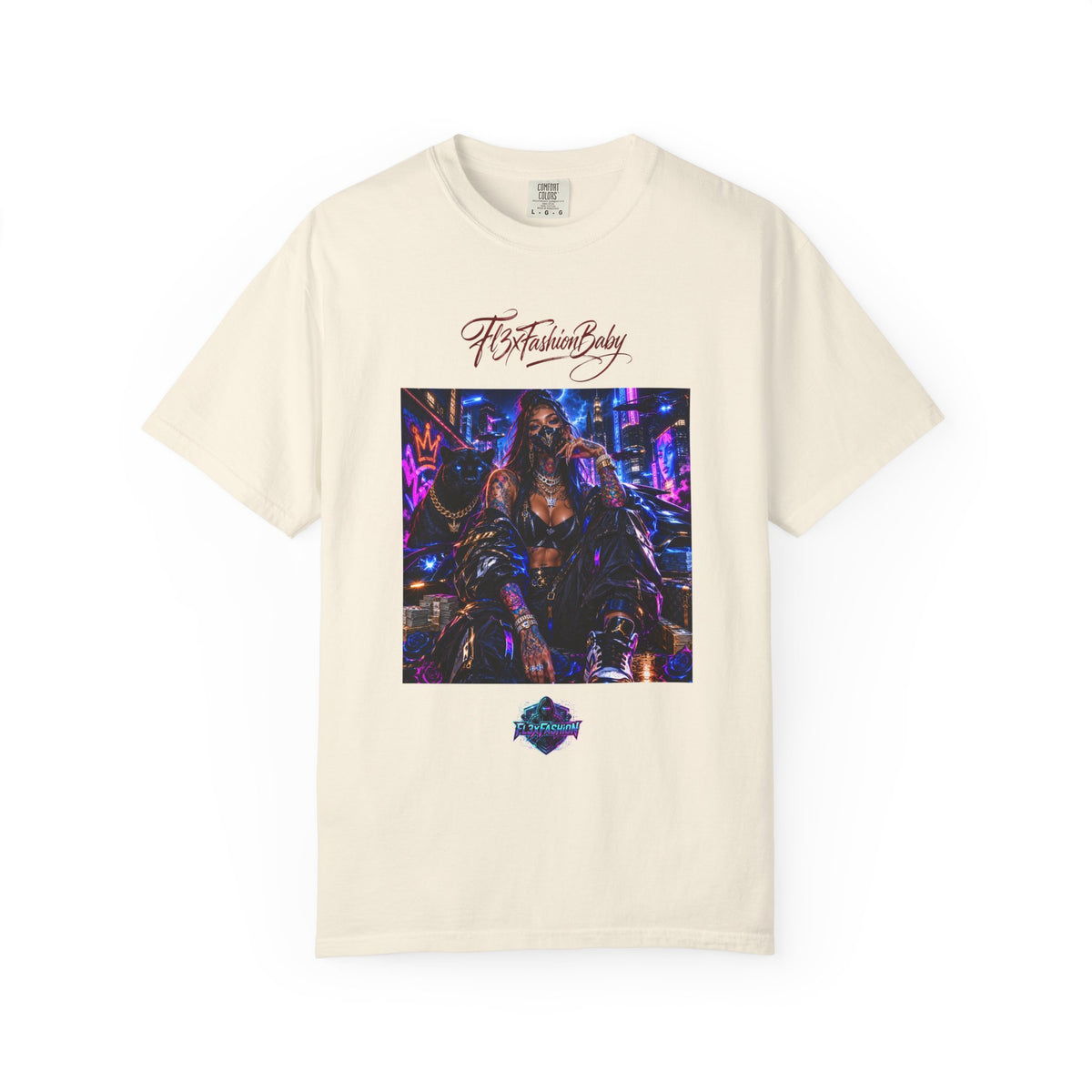 Cyberpunk Nightlife T‑Shirt — “The Fashion Baby” Graphic Tee