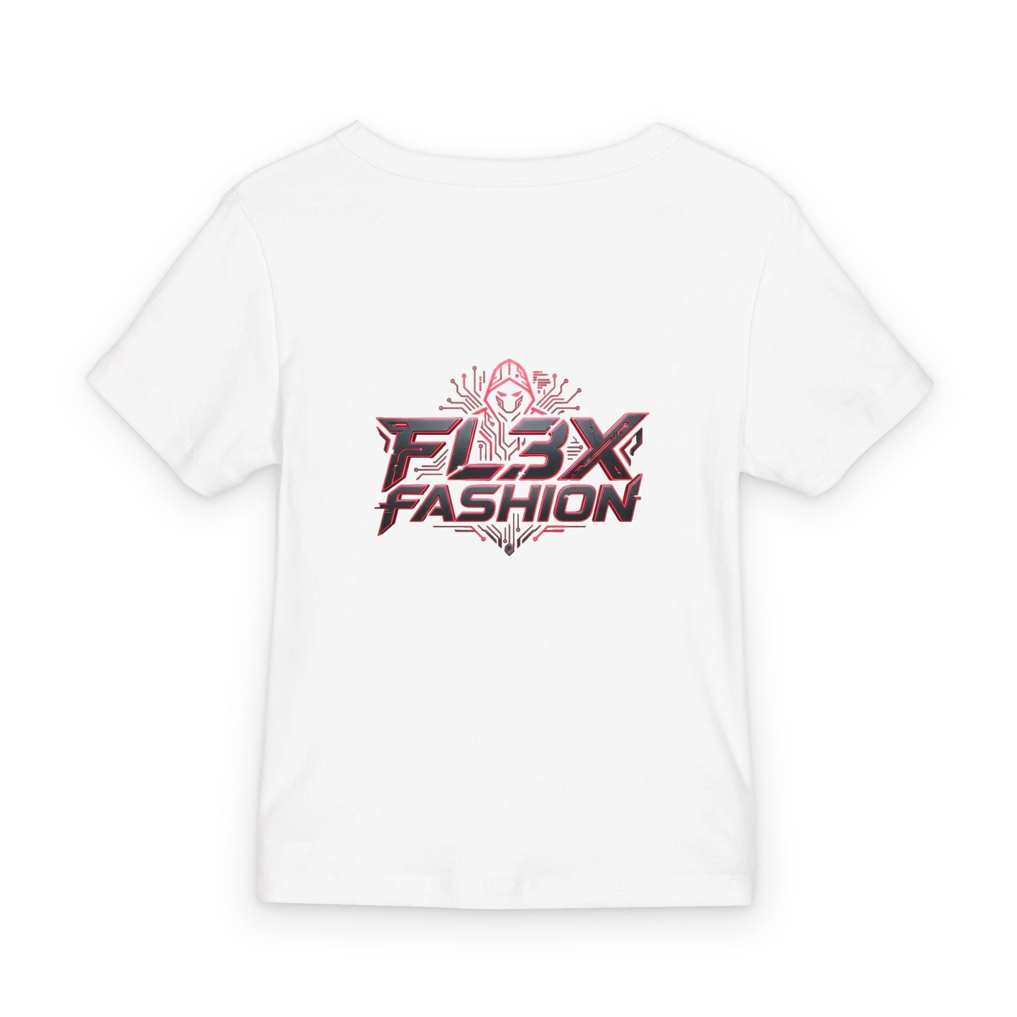 Baby Tee — Flex Fashion Pink Logo Ribbed Organic Tee