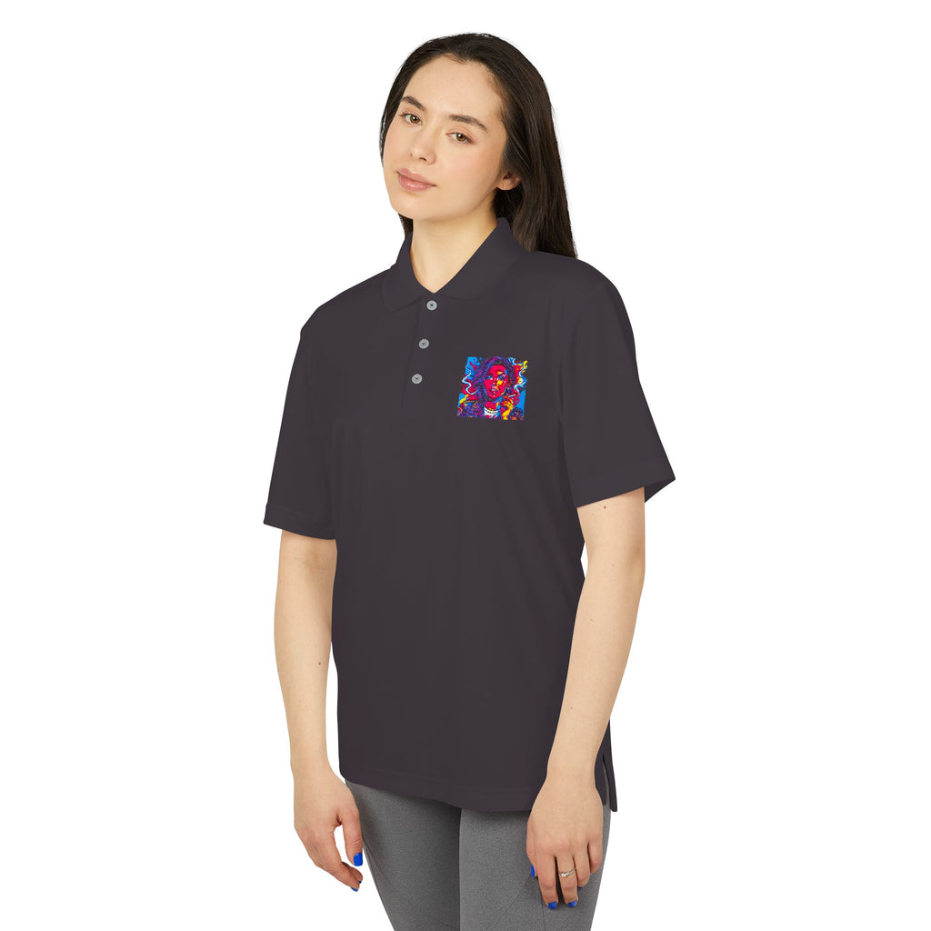 Abstract Color Portrait Polo Shirt
