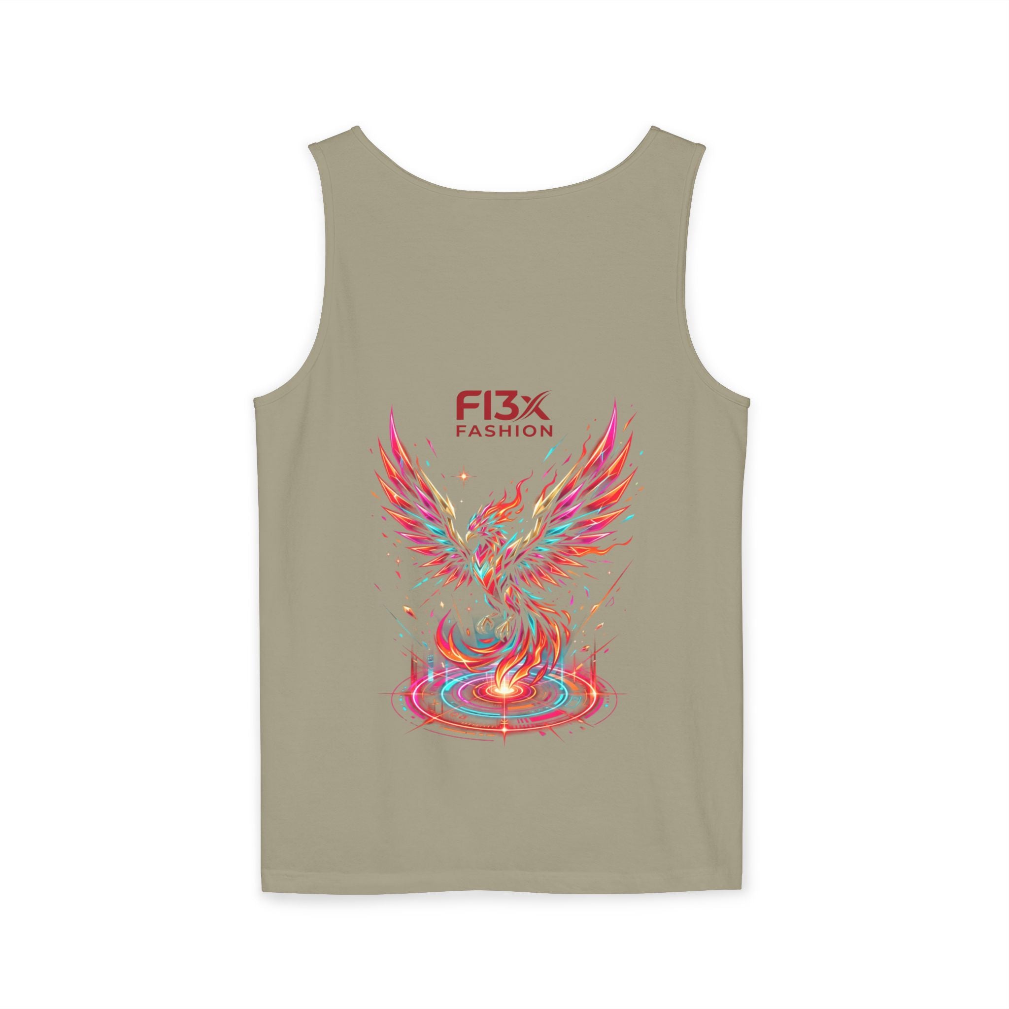 Phoenix Graphic Tank Top — Colorful Rising Firebird Design