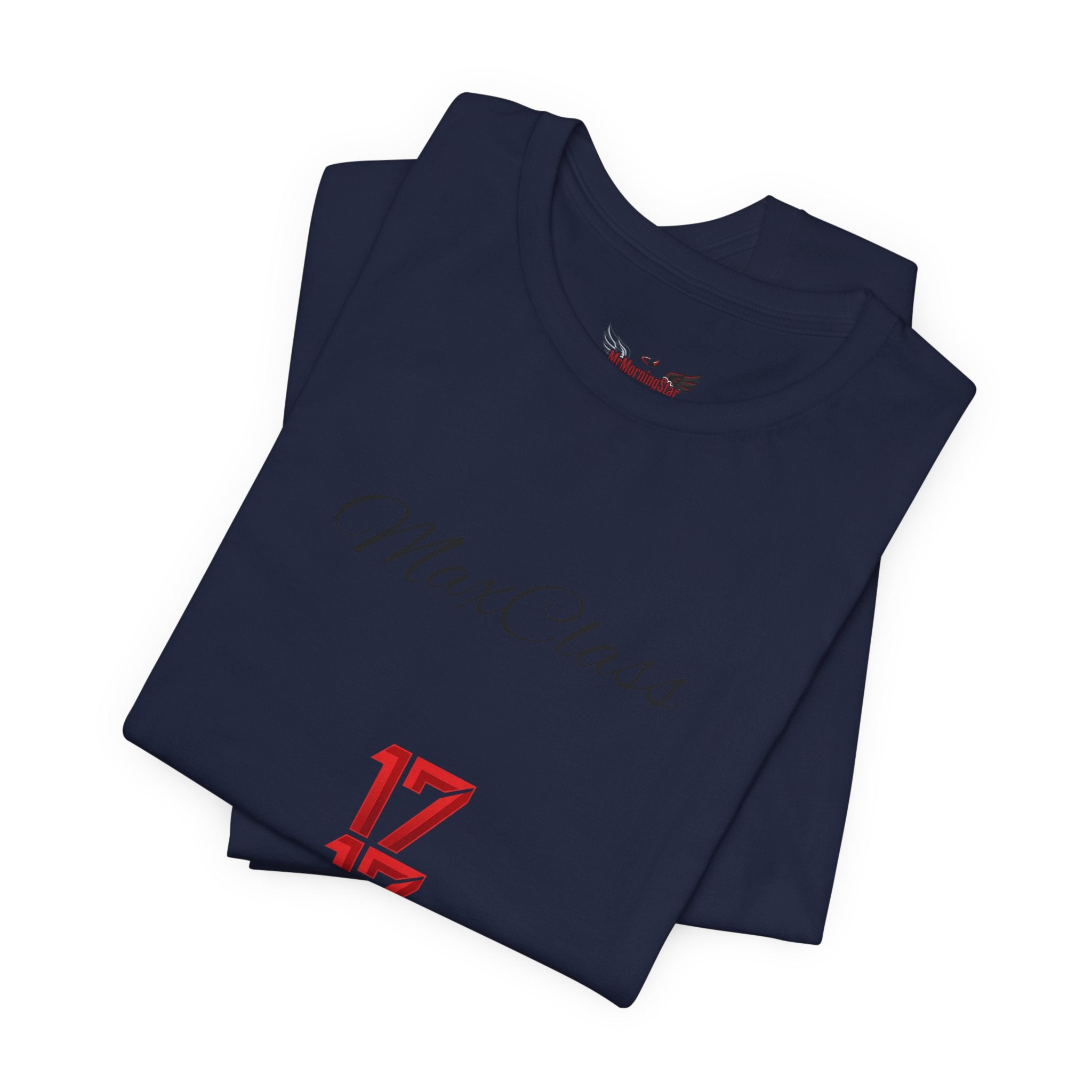 MaxClass '17' Graphic Tee — Minimal Script Logo T-Shirt