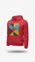 Men's Graphic Hoodie in Punch Red