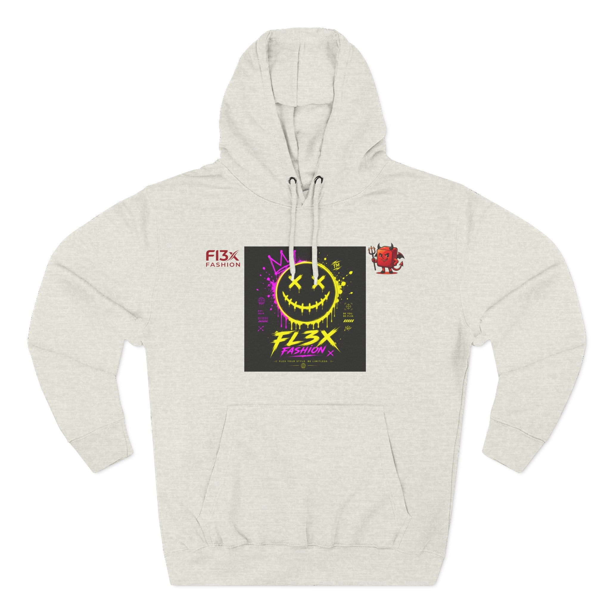 Smiley Neon Graphic Hoodie — FL3X Fashion Streetwear