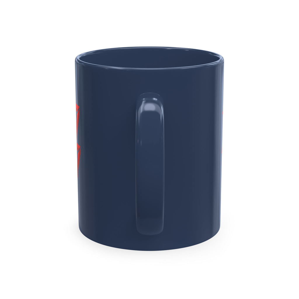 Ceramic Mug — Mystic Third Eye Pyramid Design with 7/17 Red Numerals