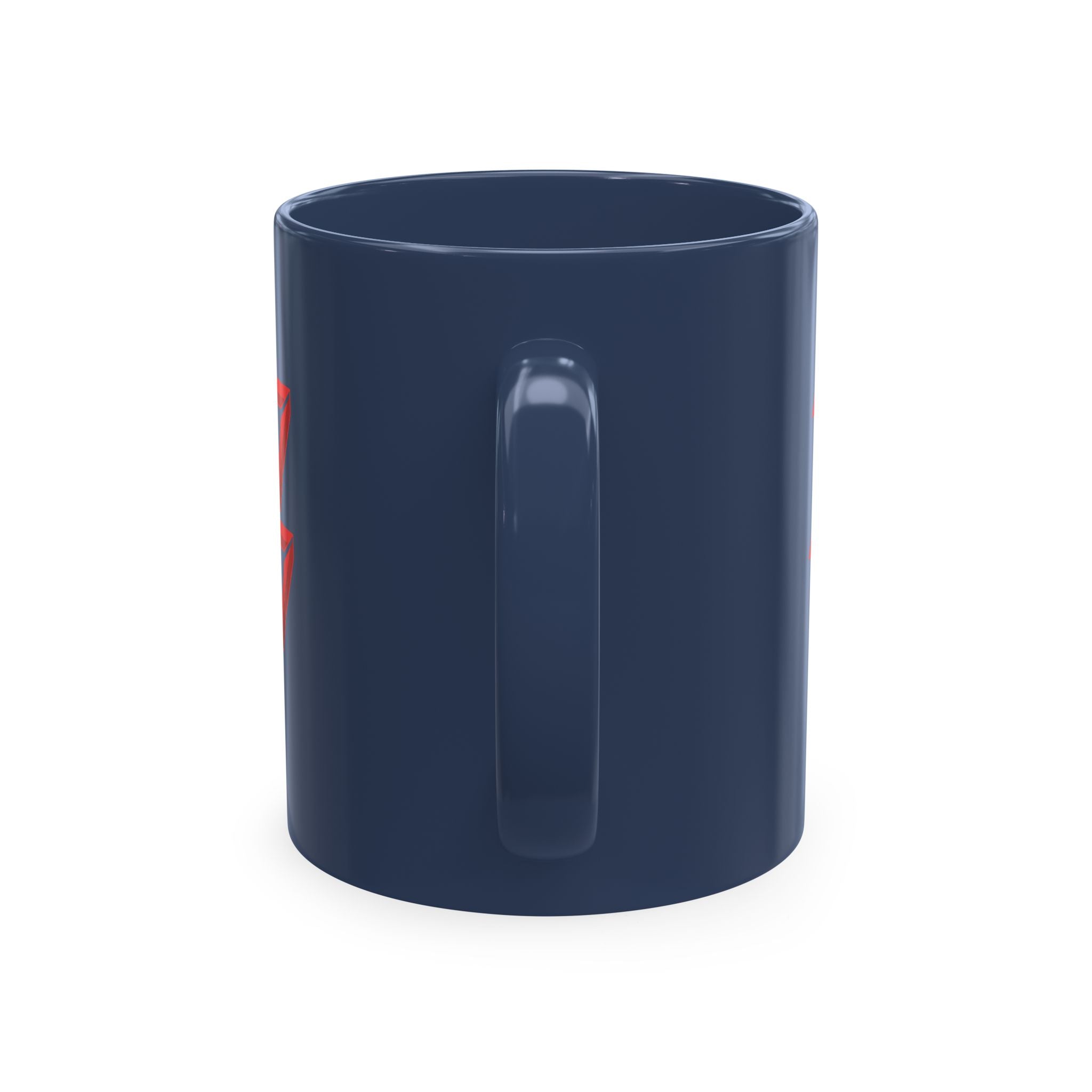 Ceramic Mug — Mystic Third Eye Pyramid Design with 7/17 Red Numerals