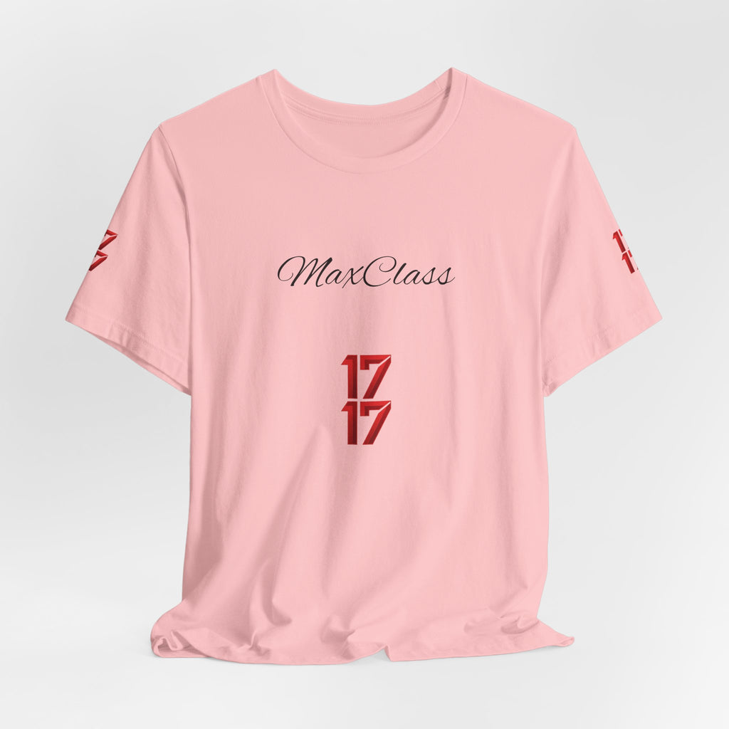 MaxClass '17' Graphic Tee — Minimal Script Logo T-Shirt