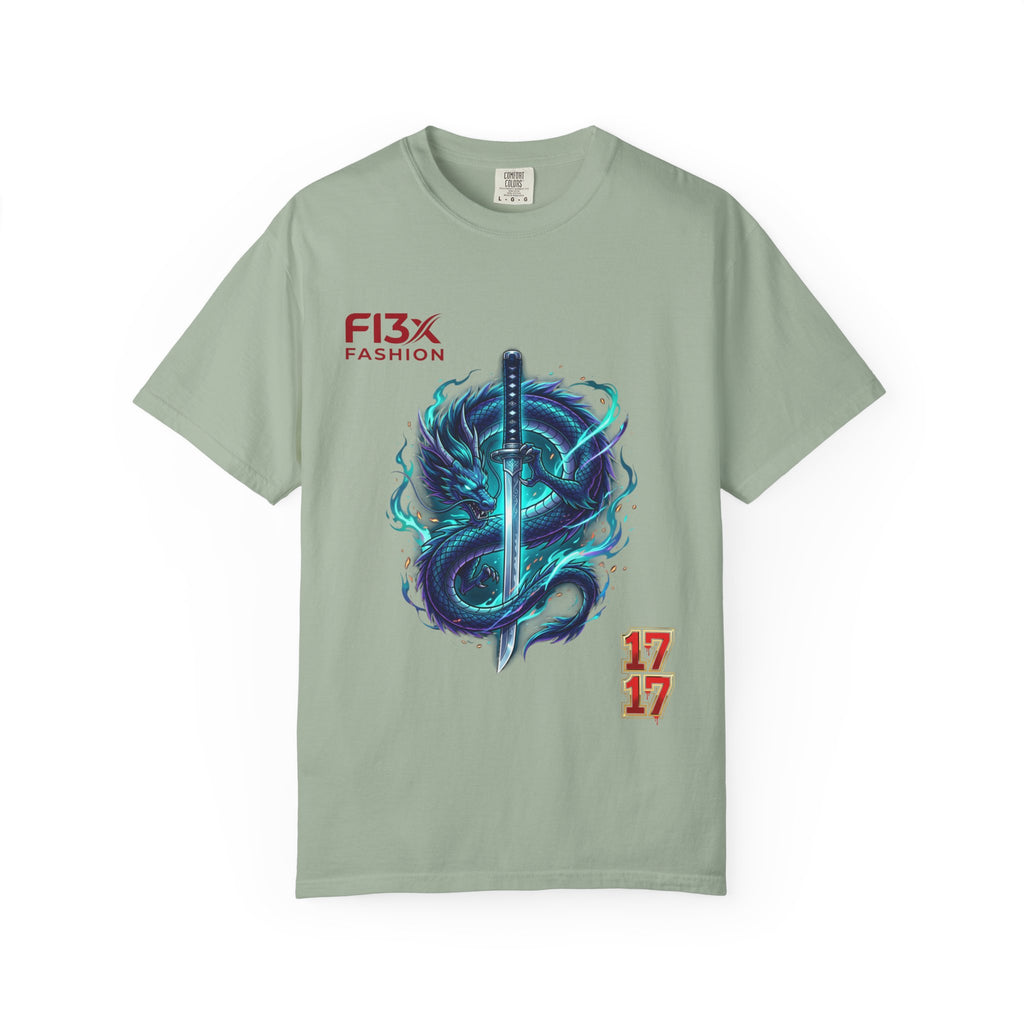 Dragon Katana T-Shirt — Neon Samurai Sword Graphic Tee (17/17)