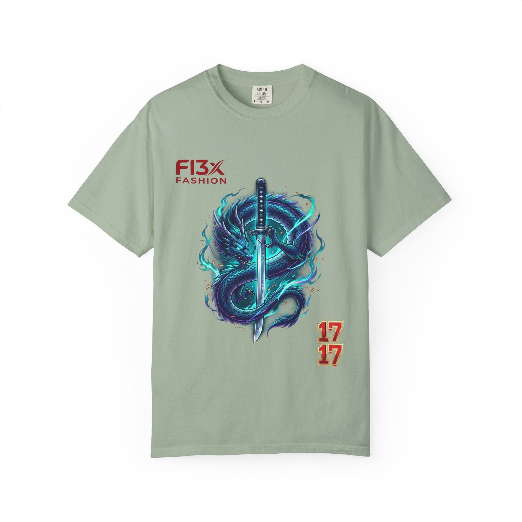 Dragon Katana T-Shirt — Neon Samurai Sword Graphic Tee (17/17)