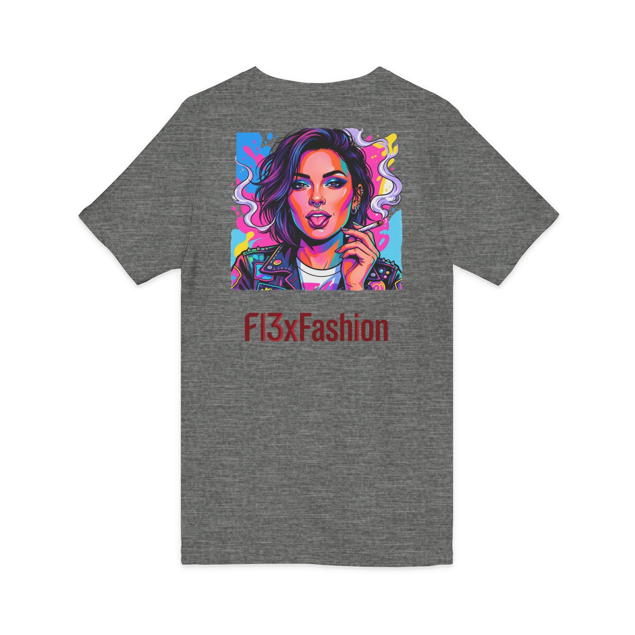 Pop Art Portrait V-Neck Tee — FI3xFashion Graphic T-Shirt