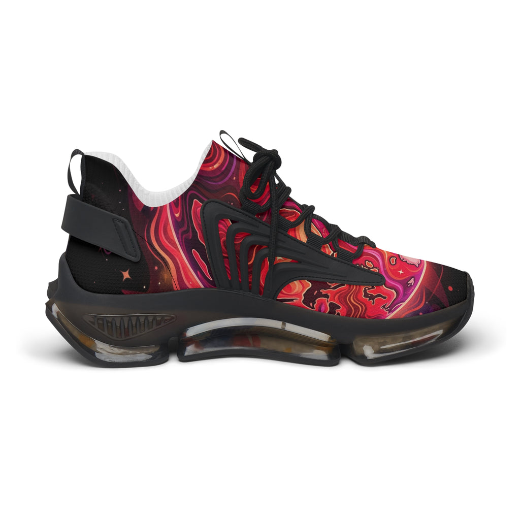 Women's Mesh Sneakers — Red Marble Athletic Shoes