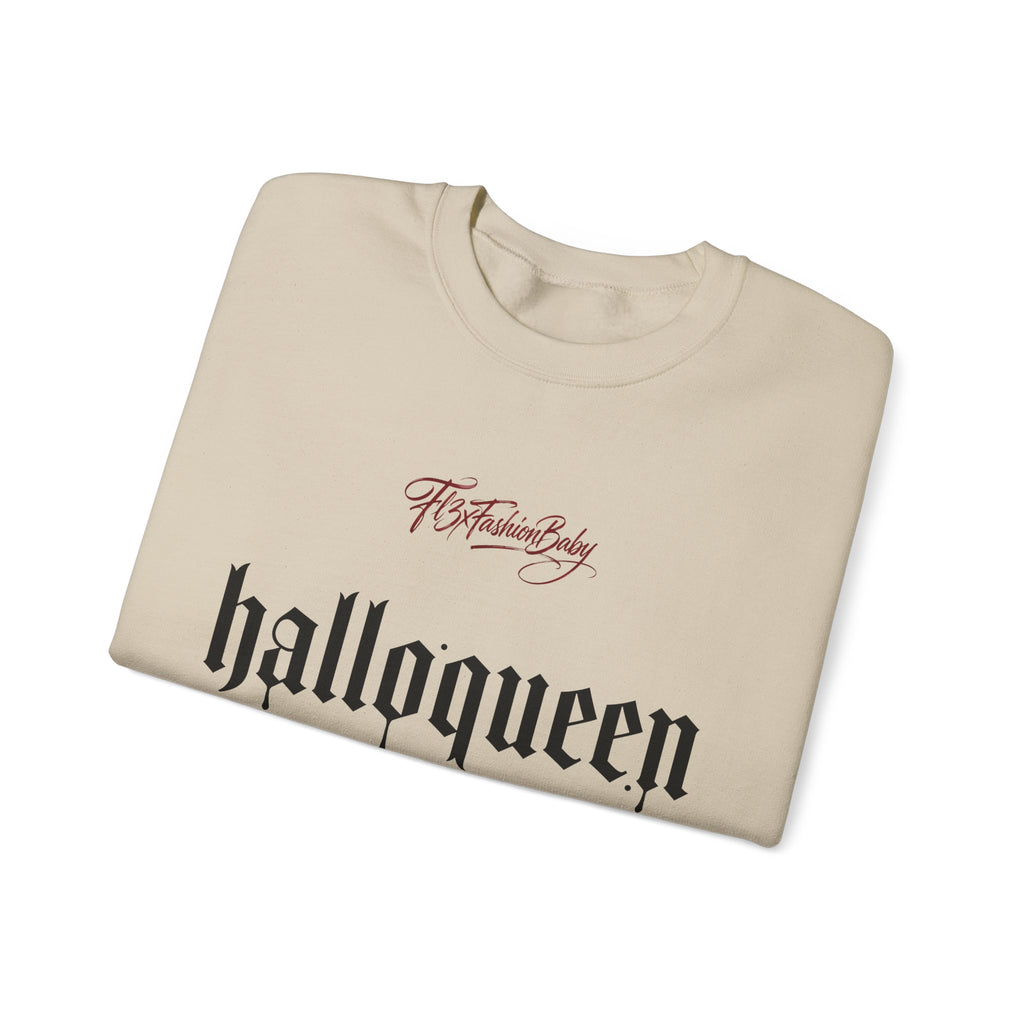 Halloqueen Graphic Sweatshirt — Gothic Halloween Crewneck