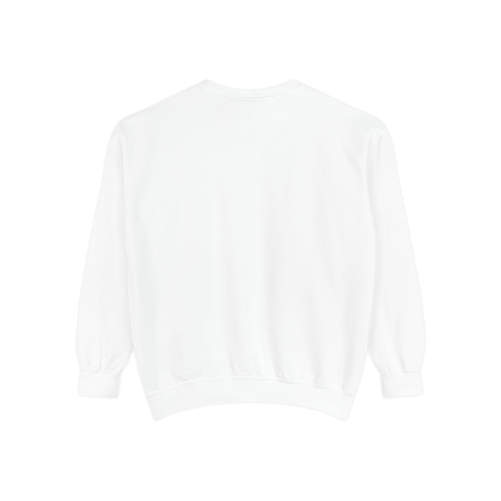 Sweatshirt — Minimal Red "17/17" Chest Logo Garment-Dyed Crew