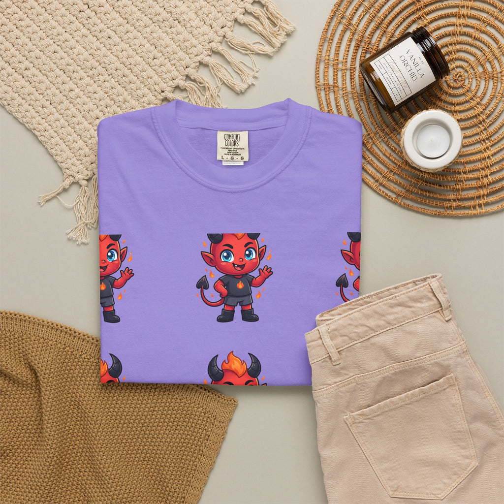 Illuminati Israel Pyramid T-Shirt with Devil Character Pattern