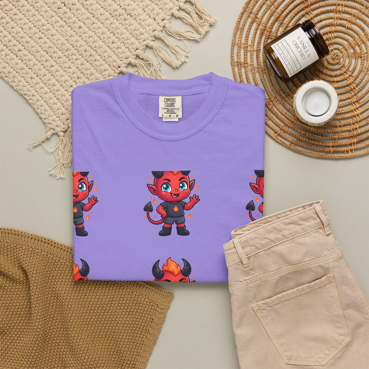 Illuminati Israel Pyramid T-Shirt with Devil Character Pattern