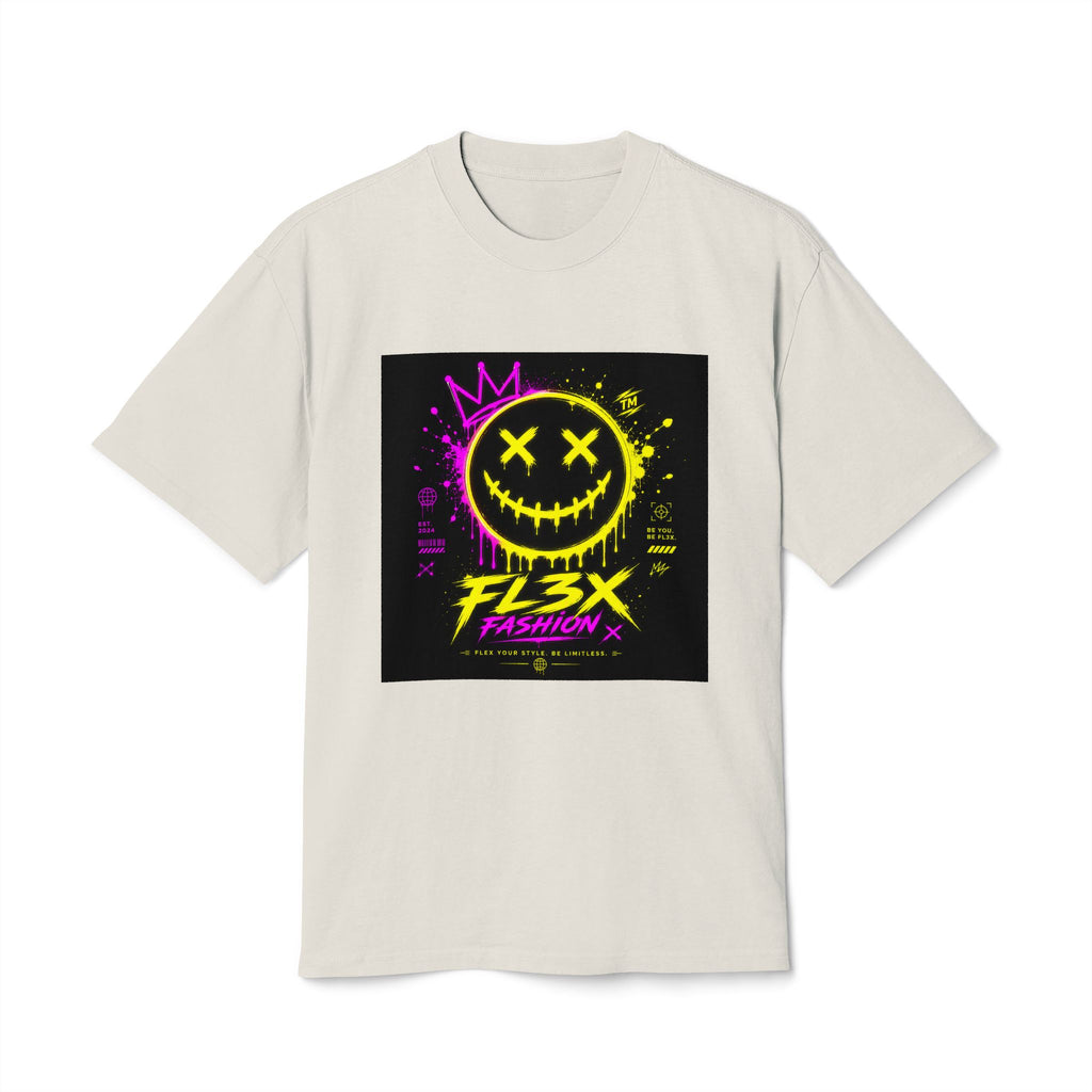 Smiley Streetwear Tee — Neon Crown F13x Fashion Graphic