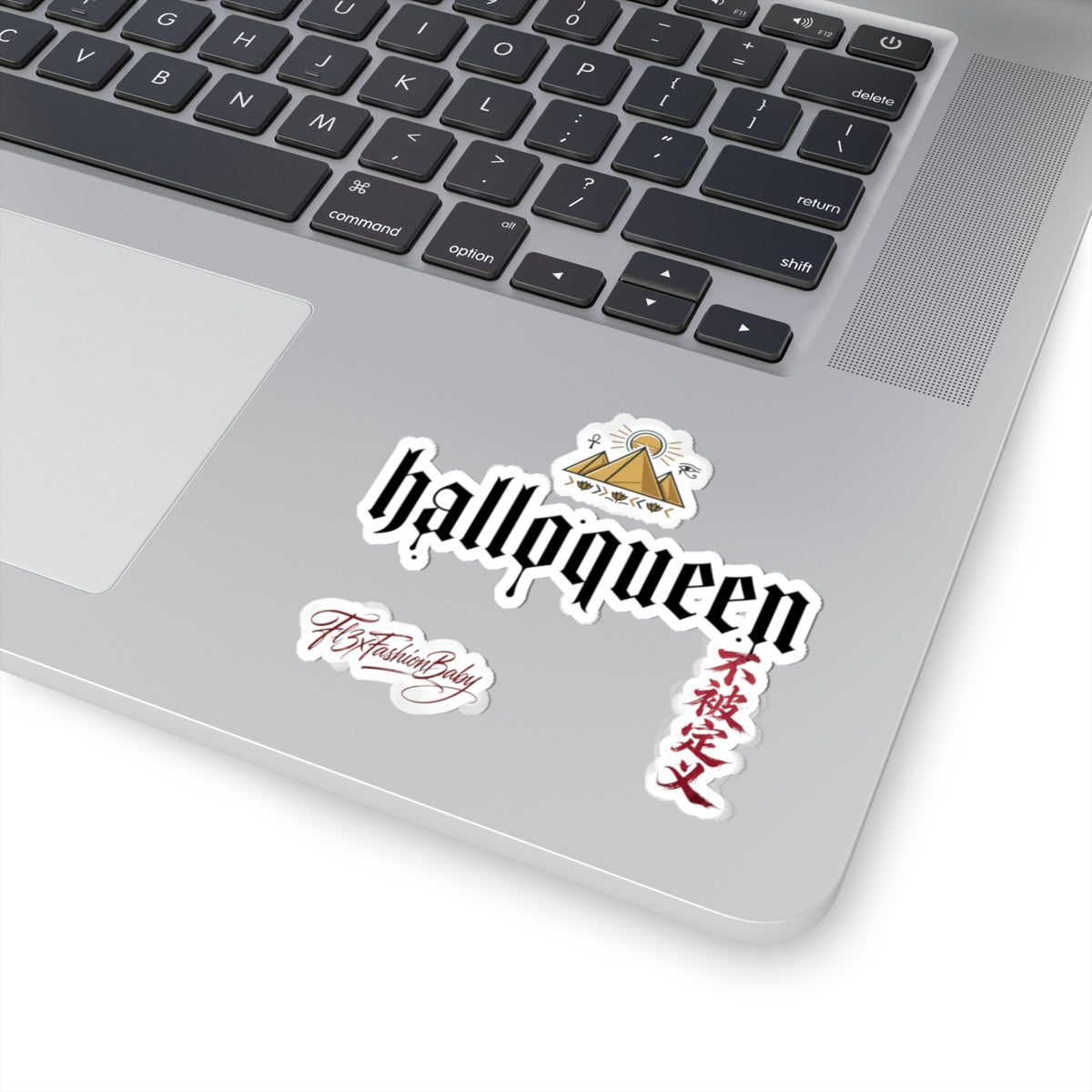 Halloqueen Kiss-Cut Sticker Pack — Gothic Logo, Pyramid & Script Decals