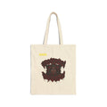 Occult Pug Canvas Tote — 'Eye of Pug' Gothic Cotton Bag