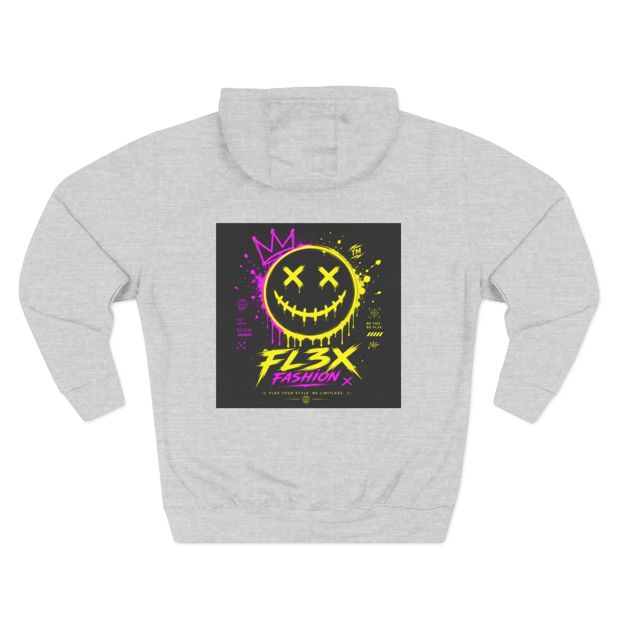 Smiley Neon Graphic Hoodie — FL3X Fashion Streetwear