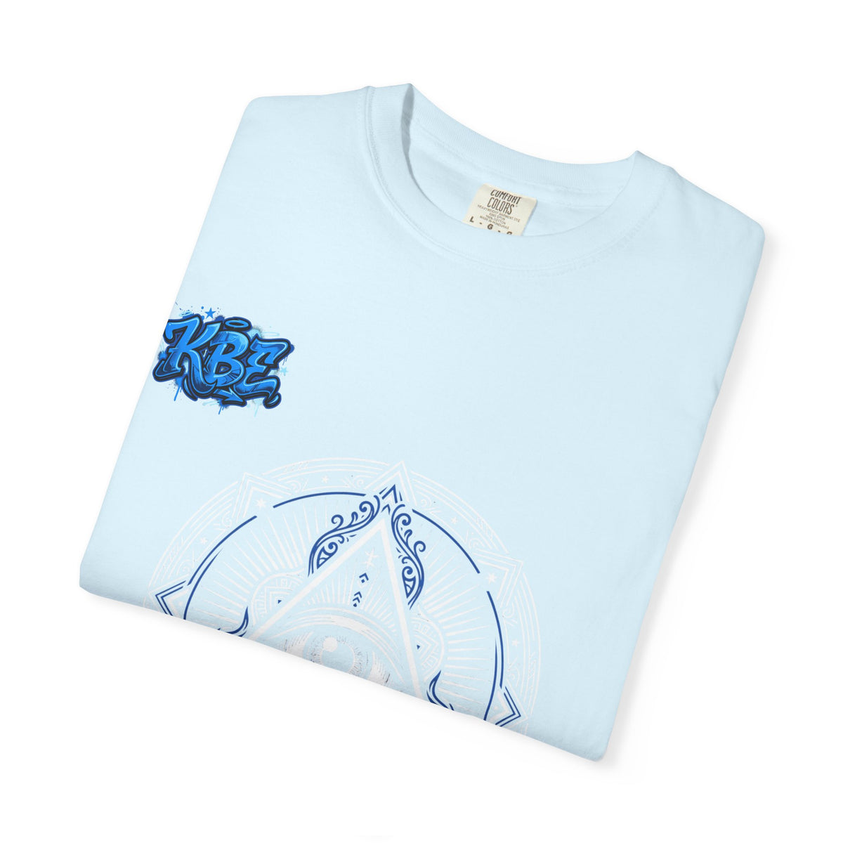 T-Shirt — Blue Geometric Mandala Bandana Graphic
