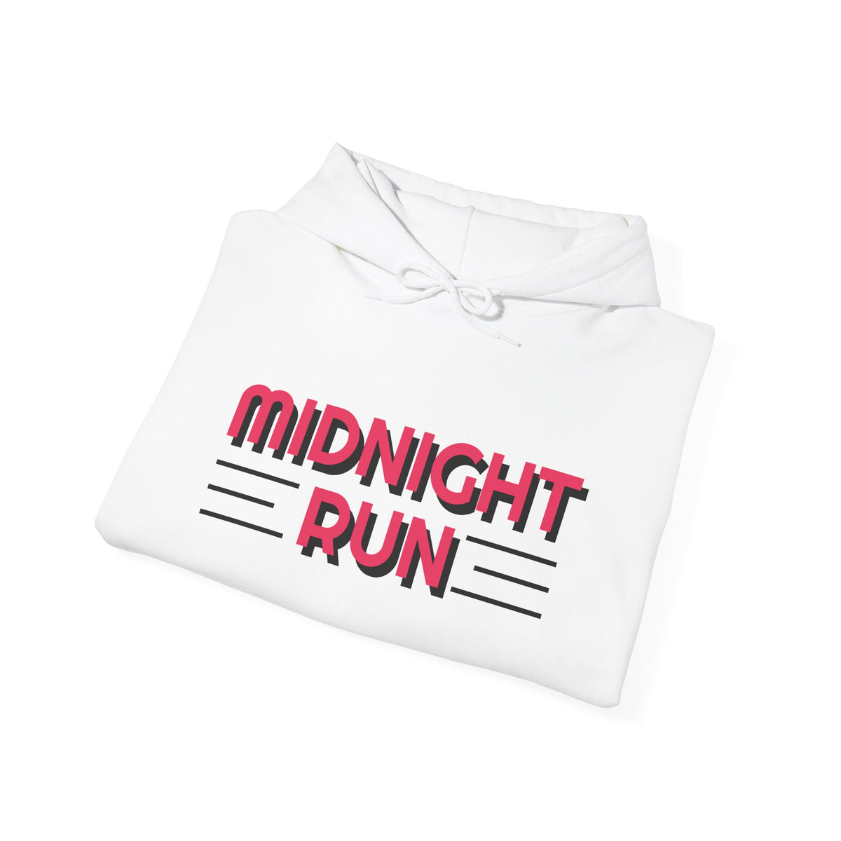 Midnight Run Hoodie — Graphic Streetwear Pullover with Sleeve Prints