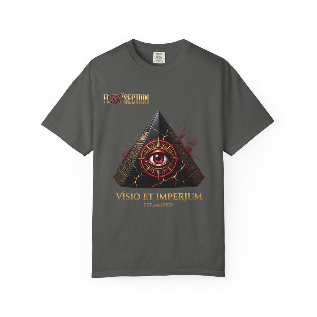 All-Seeing Eye Pyramid T-Shirt — "Visio Et Imperium" Graphic Tee