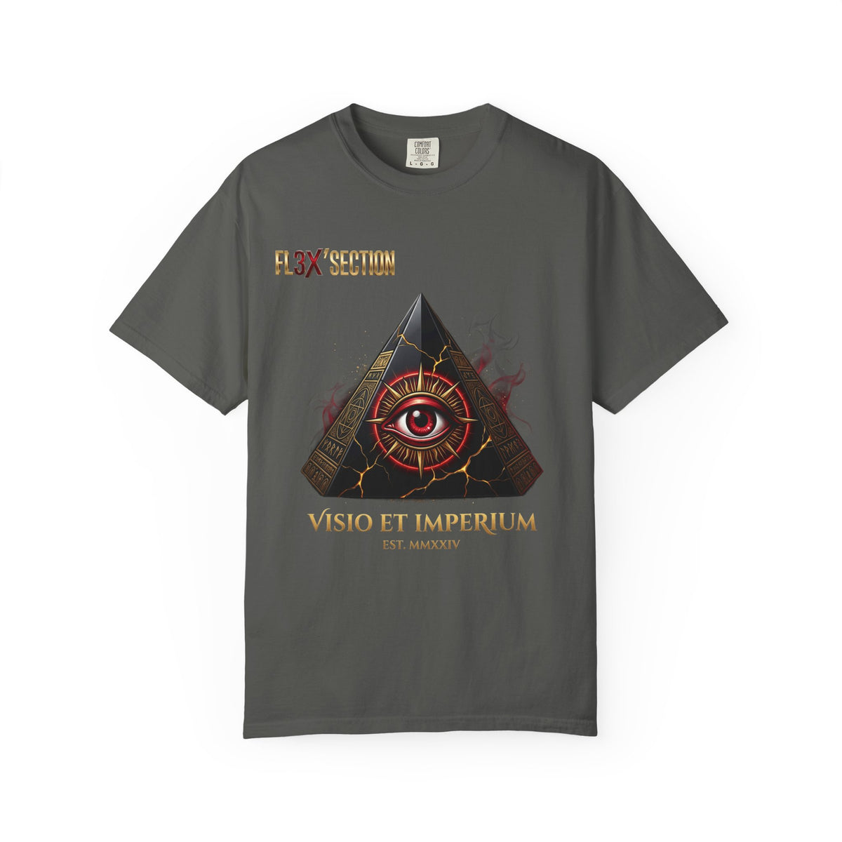 All-Seeing Eye Pyramid T-Shirt — "Visio Et Imperium" Graphic Tee