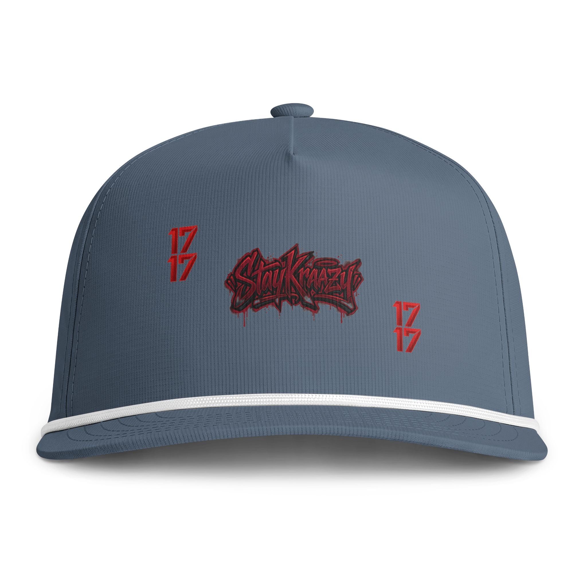 Sunwashed Rope Cap — Vintage Streetwear Snapback Hat with '17' Logo
