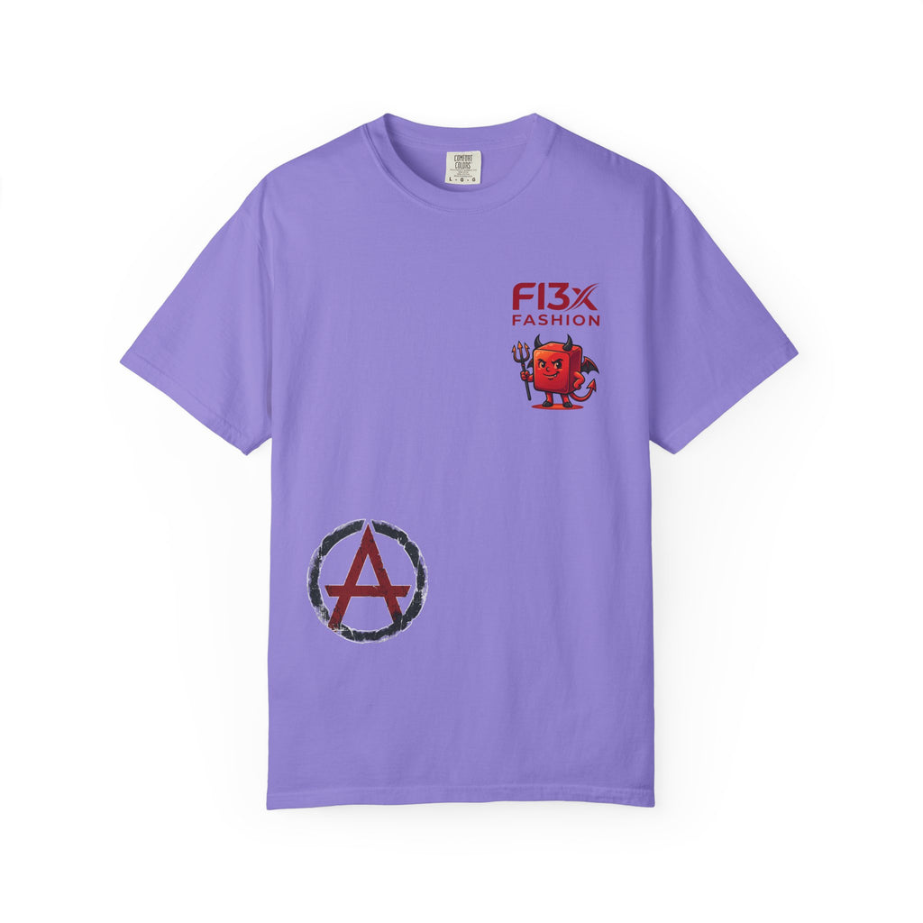 Graphic T-Shirt — Occult Pyramid Eye Design with 'Fix Fashion' Patch