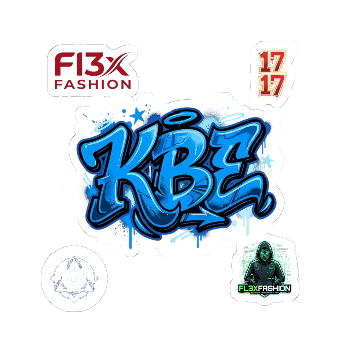 Graffiti KBZ Sticker Pack — Kiss-Cut Vinyl Laptop Decals