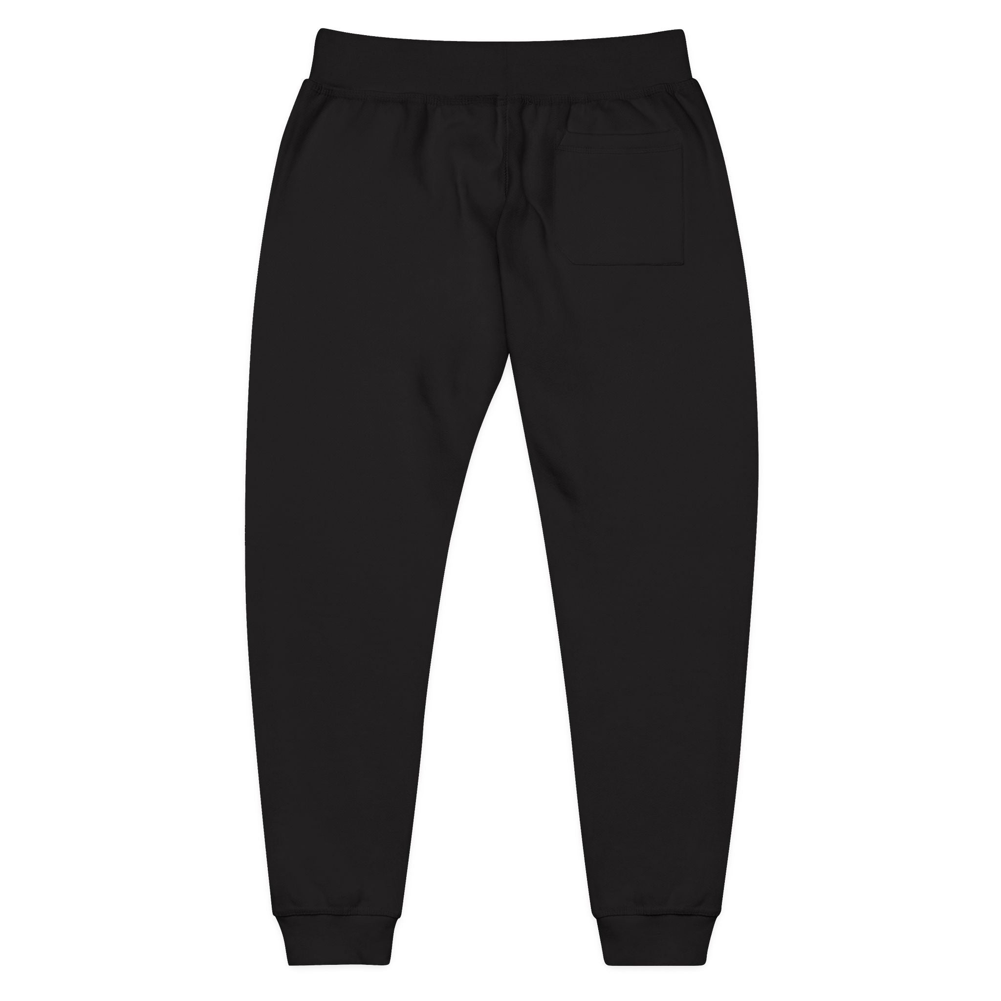 Embroidered "I’m Sorry" Fleece Sweatpants — Cozy White Joggers