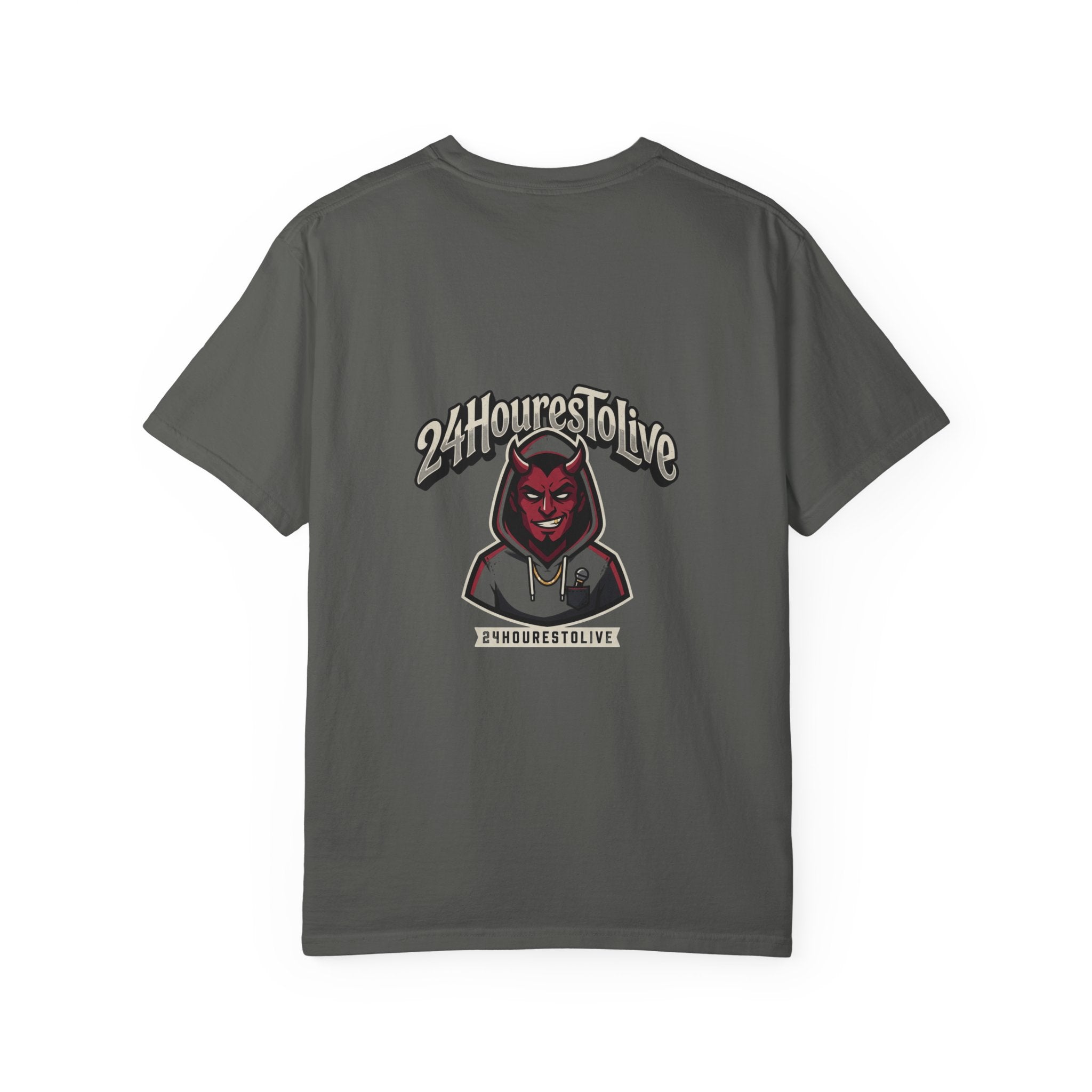 Angel & Devil Graphic T-Shirt — '24 Hours To Live' Streetwear