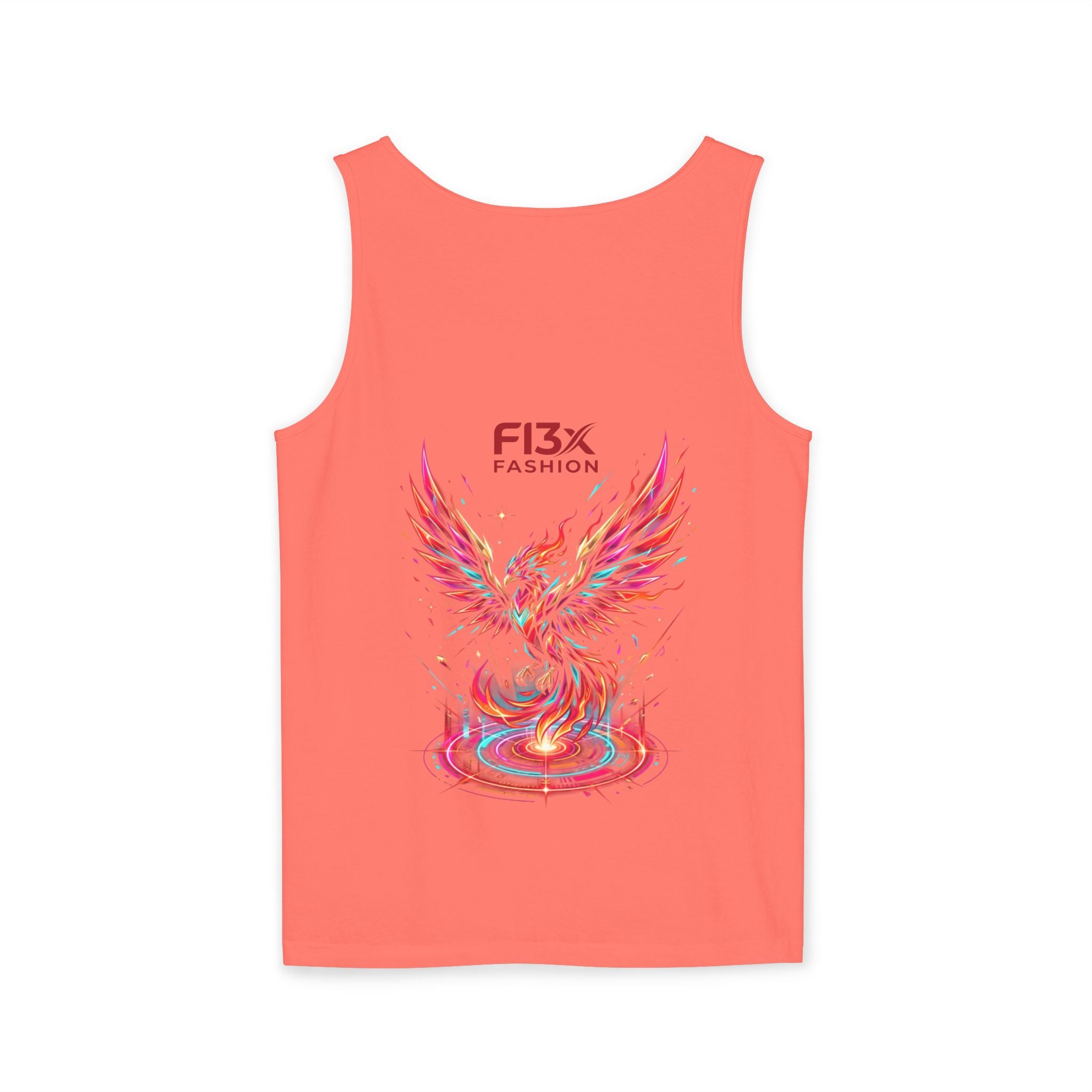 Phoenix Graphic Tank Top — Colorful Rising Firebird Design