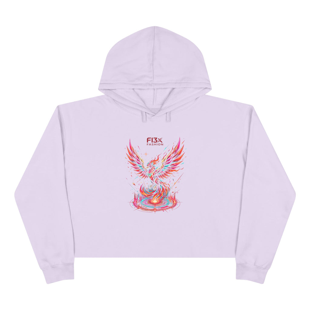 Phoenix Crop Hoodie — FI3x Fashion Logo Graphic