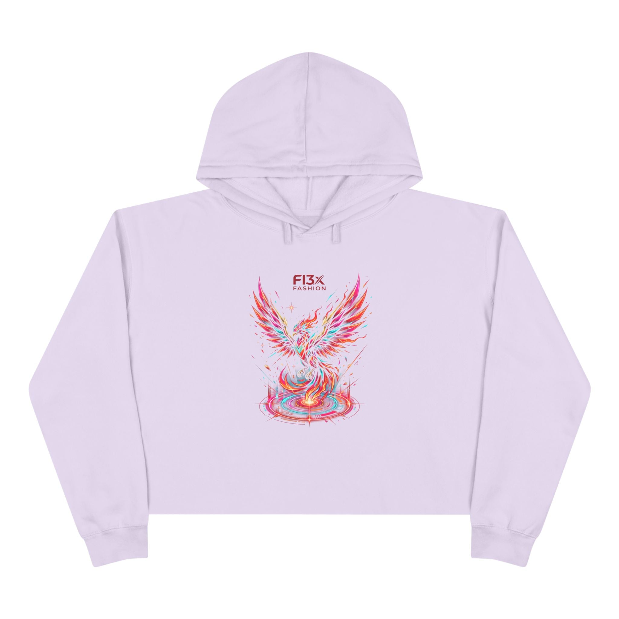 Phoenix Crop Hoodie — FI3x Fashion Logo Graphic