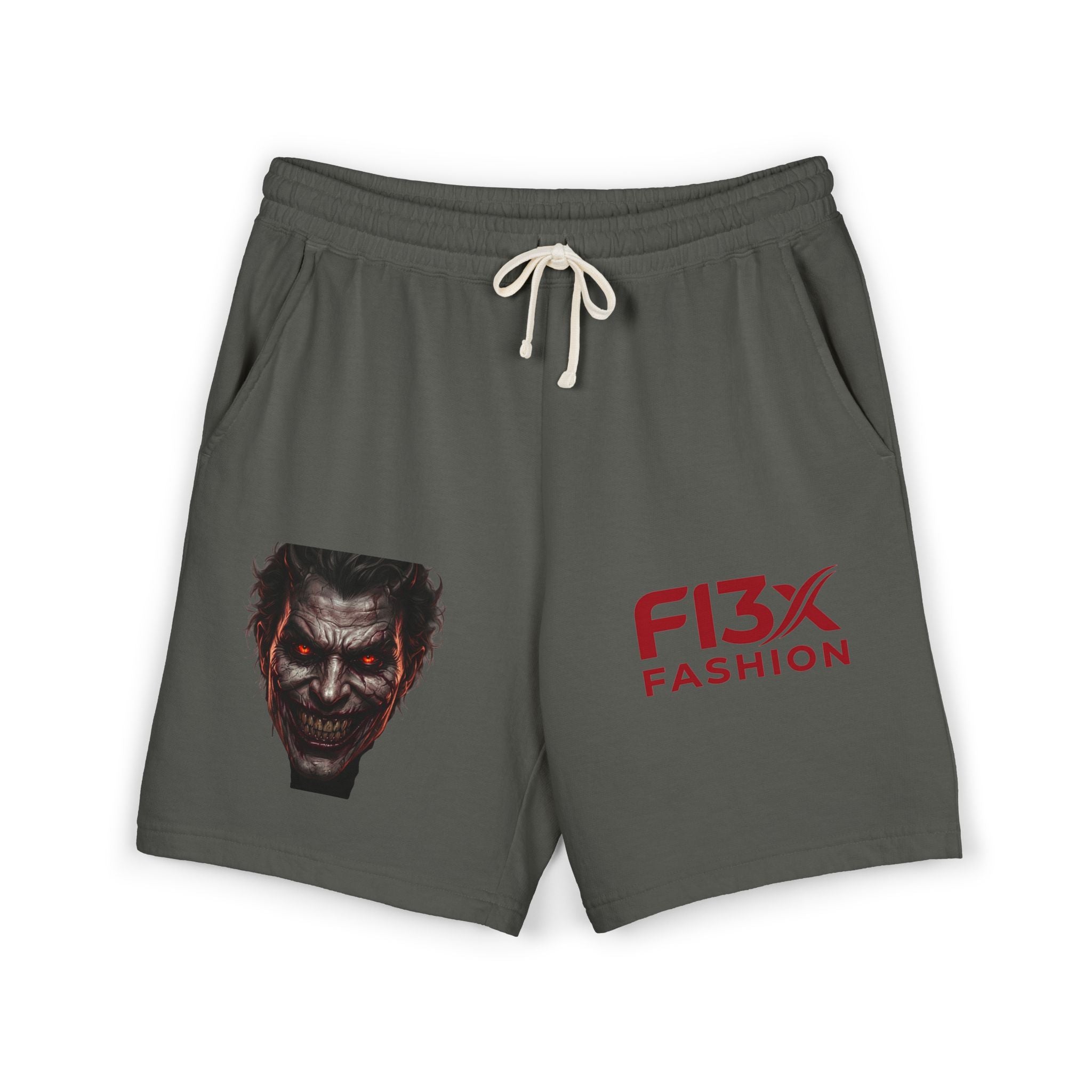 Graphic Fleece Sweat Shorts — Illustration Logo Casual Lounge Shorts