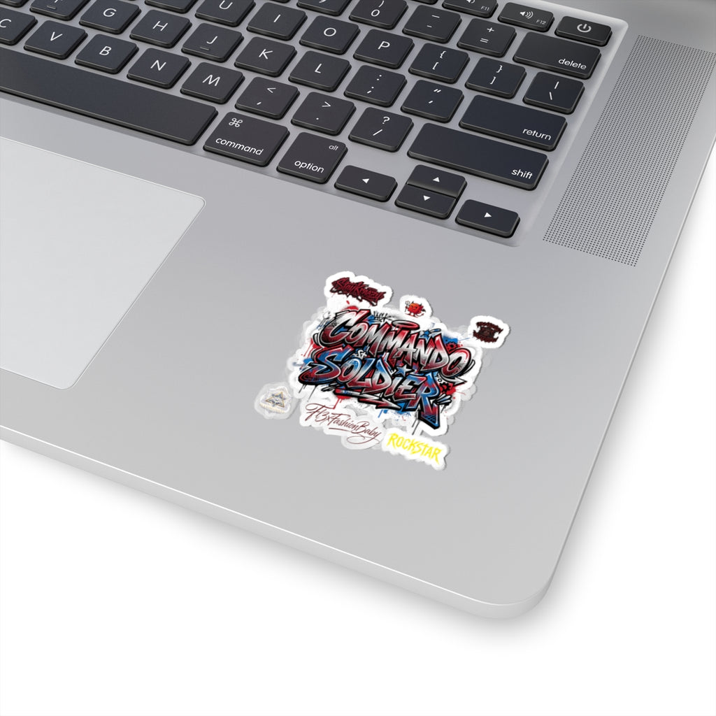 Commando Soldier Graffiti Sticker Pack – Urban Street Art Kiss-Cut Decals