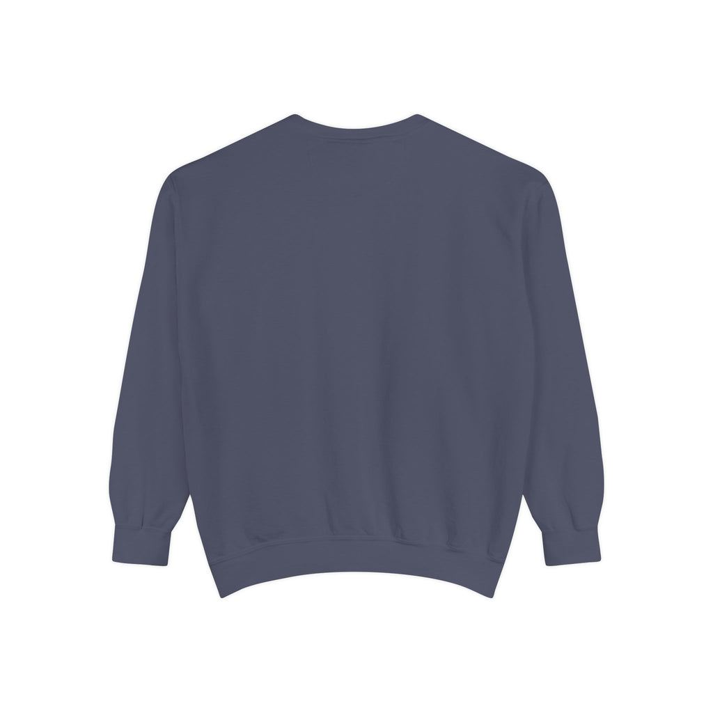 Sweatshirt — Minimal Red "17/17" Chest Logo Garment-Dyed Crew