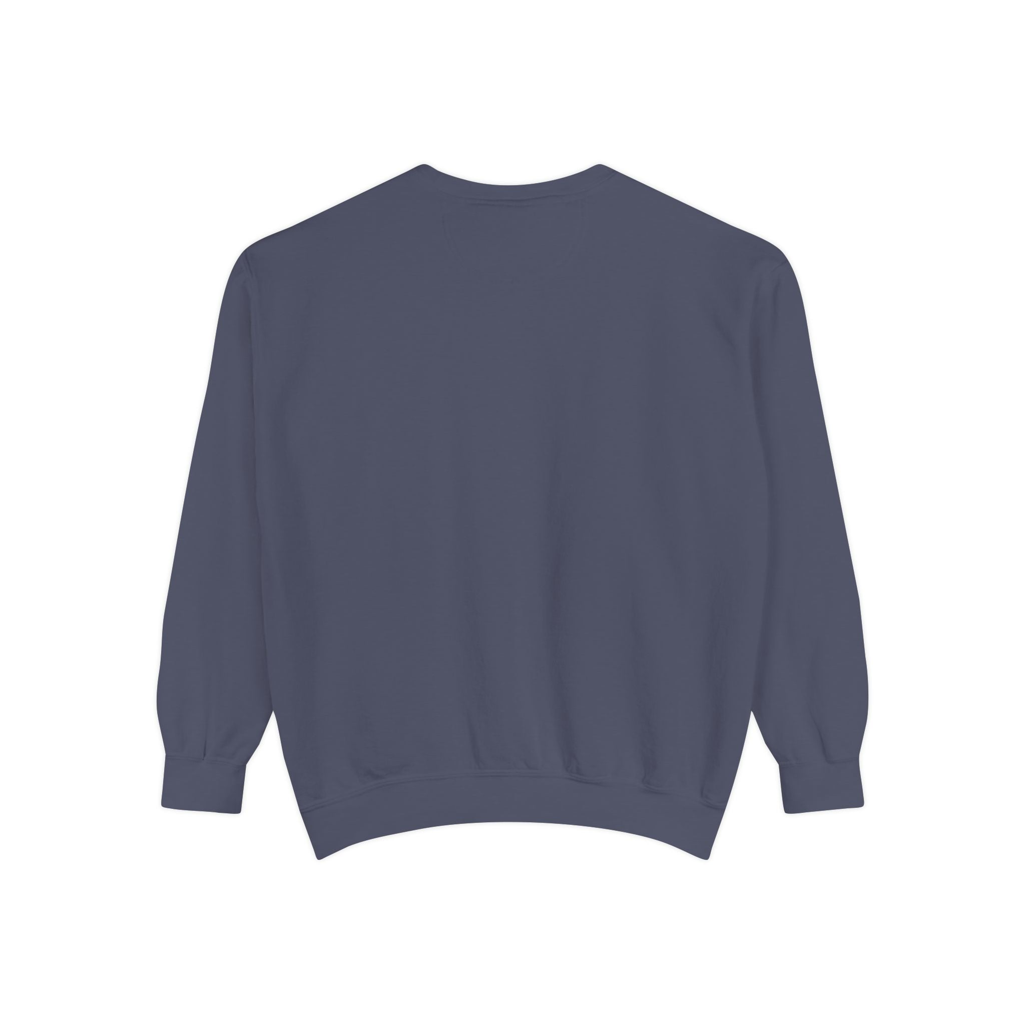 Sweatshirt — Minimal Red "17/17" Chest Logo Garment-Dyed Crew